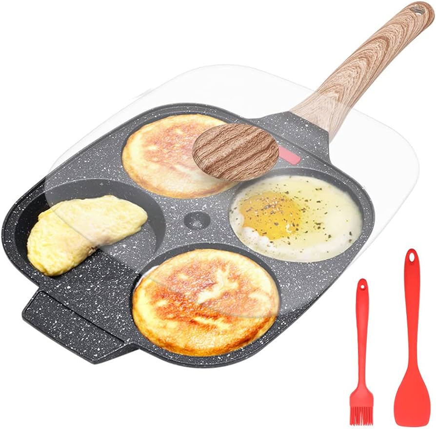 PerfectHuevos Sartén huevos 4 divisiones - [PROMOCIÓN DISPONIBLE SOLO HOY]