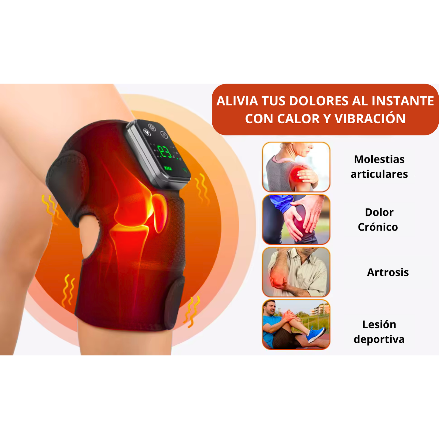Masajeador Térmico | Conforto y Relajación para Tus Rodillas