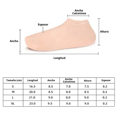 SilicoSocks Calcetines de silicona hidratantes - [PROMOCIÓN DISPONIBLE SOLO HOY]