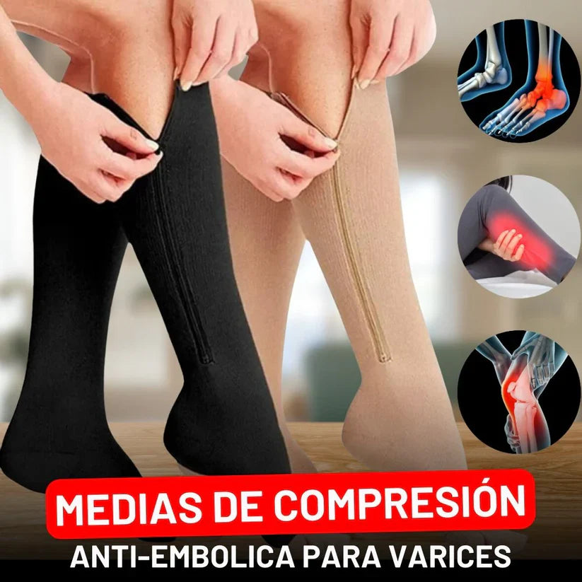ZipSox Medias de Compresión Antivarices - [PROMOCIÓN DISPONIBLE SOLO HOY]