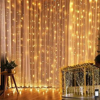 CortinaLumina Cortina de Luces Navideñas con control remoto 120 LEDS - [PROMOCIÓN DISPONIBLE SOLO HOY]